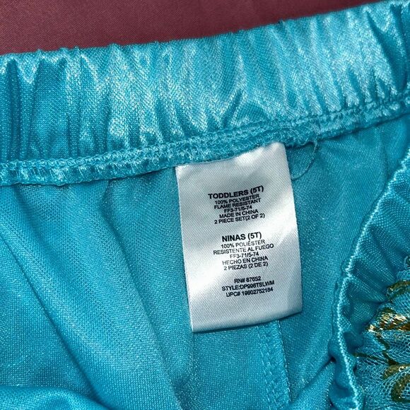 Disney Princess jasmine pajamas dress up sz 5 - Picture 4 of 4